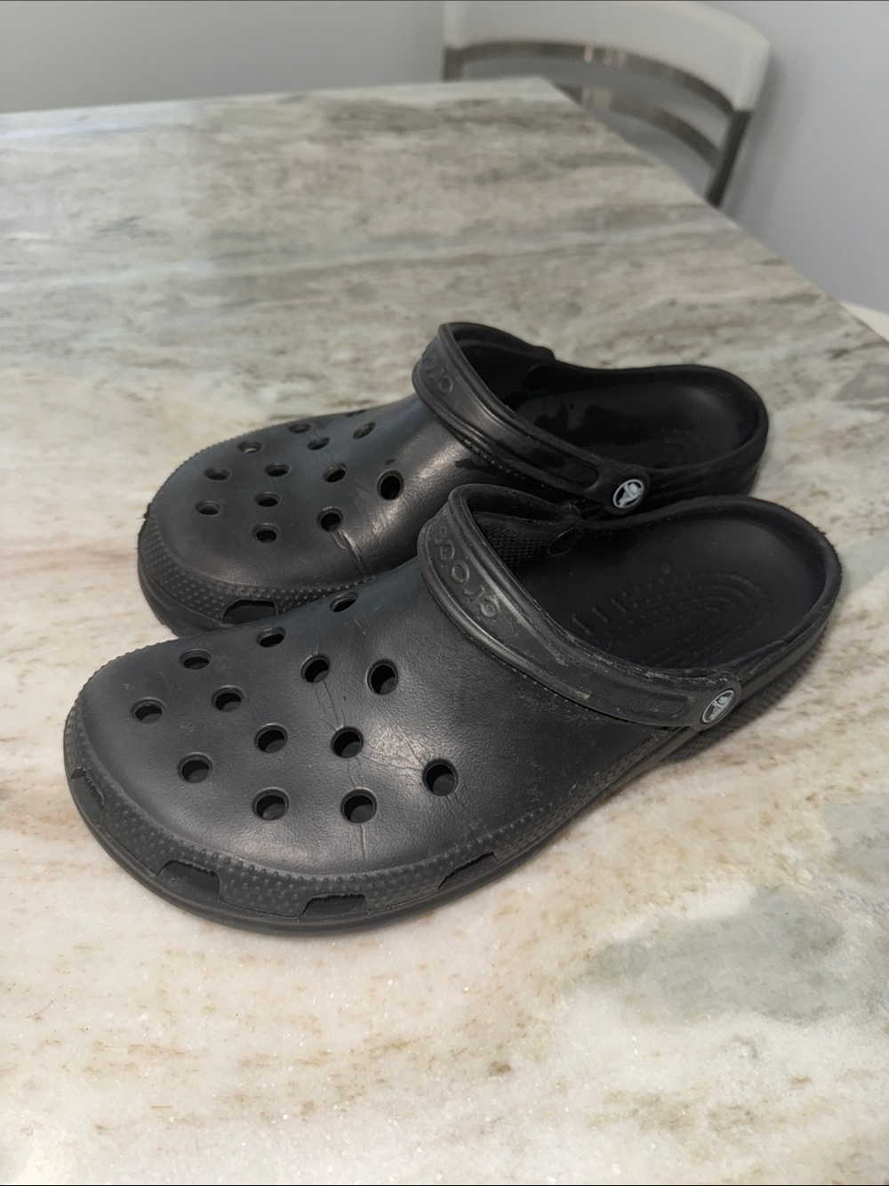 CROCS Classic Black Slip-On Clogs for Men